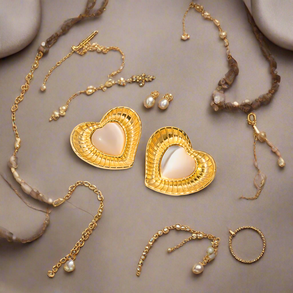 White Cat Eye Stone With Niche Temperament Titanium Steel Earrings