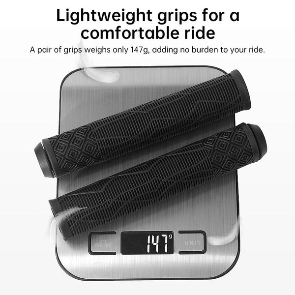 165Mm Bike Handlebar Grips (Soft Rubber) Bikes/Scooters/Mtb Colored Plugs Handlebar Grips Tape & Pads