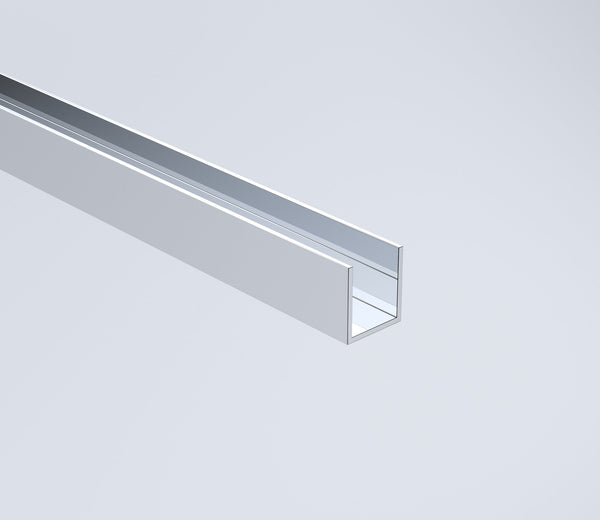 110Cm Wall To Frameless Shower Screen With Chrome Channel And Brass Hinges Square Knob Handle Shower Enclosures