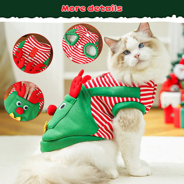 Festive Pet Apparel Joyful Christmas Coats & Santa Suits For Dogs Cats | Cute Cosplay Dog Clothing & Shoes