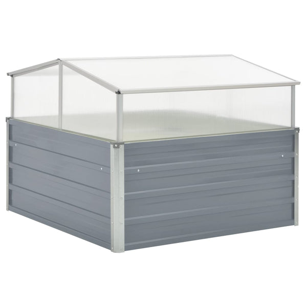 Vidaxl Greenhouse 100X100x85 Cm Galvanised Steel Grey Greenhouses