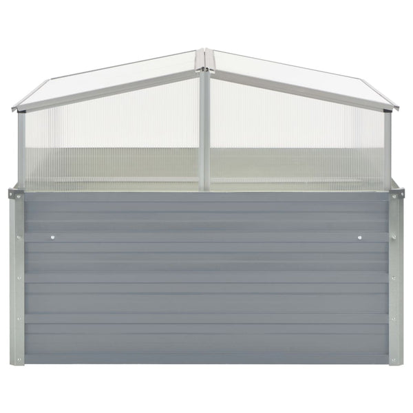 Vidaxl Greenhouse 100X100x85 Cm Galvanised Steel Grey Greenhouses