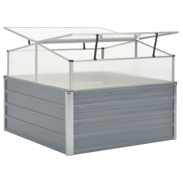 Vidaxl Greenhouse 100X100x85 Cm Galvanised Steel Grey Greenhouses