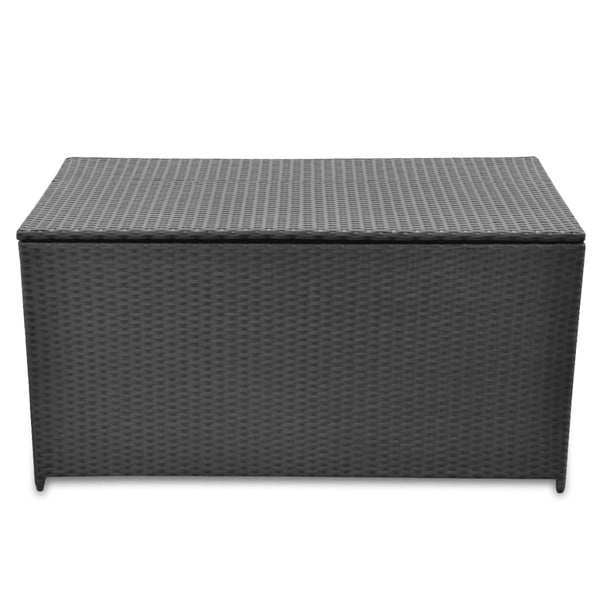 Storage Deck Boxes Garden Storage Box Black 120X50x60 Cm Poly Rattan