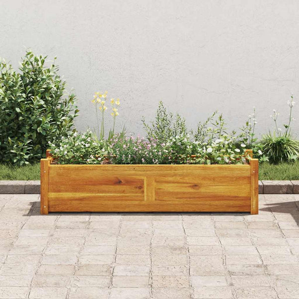 Vidaxl Garden Raised Bedacacia Wood 100X30x25 Cm Raised Garden Beds