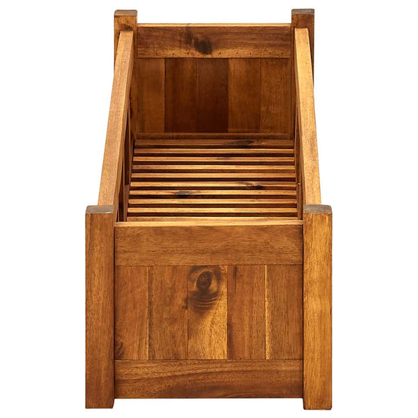 Vidaxl Garden Raised Bedacacia Wood 100X30x25 Cm Raised Garden Beds