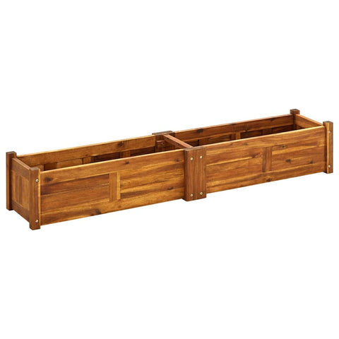 Vidaxl Garden Raised Bed Acacia Wood 150X30x25 Cm Raised Garden Beds
