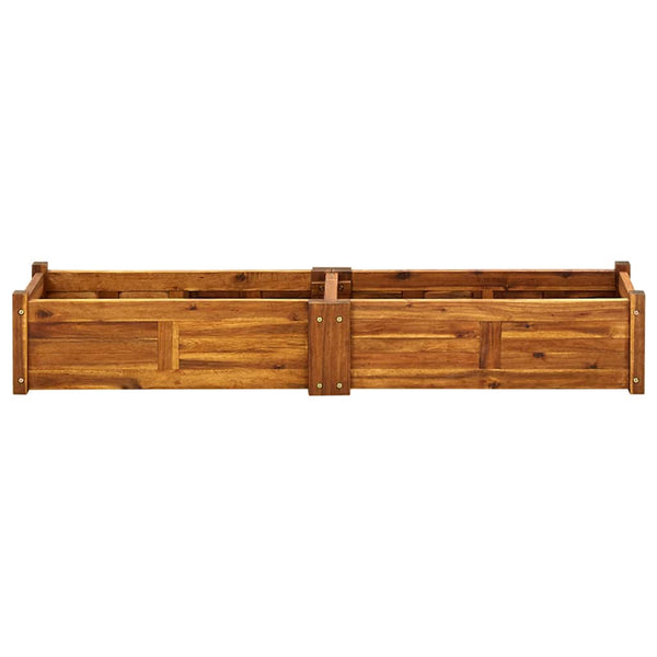 Vidaxl Garden Raised Bed Acacia Wood 150X30x25 Cm Raised Garden Beds