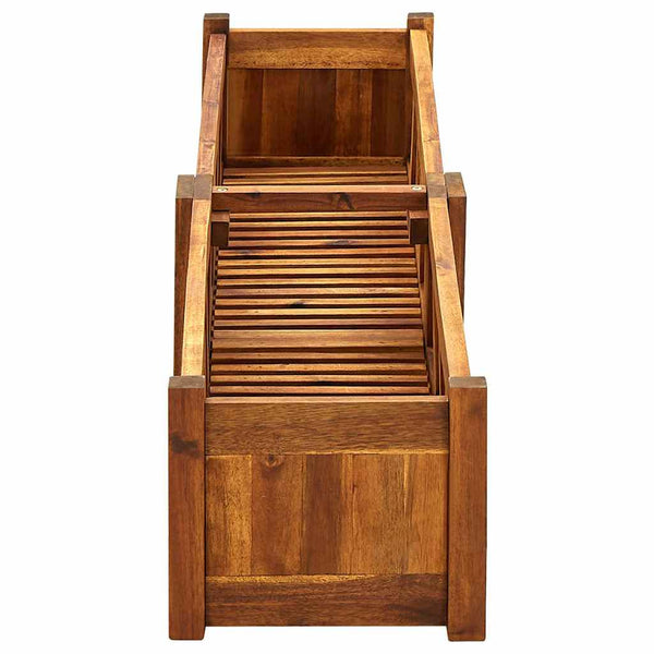 Vidaxl Garden Raised Bed Acacia Wood 150X30x25 Cm Raised Garden Beds