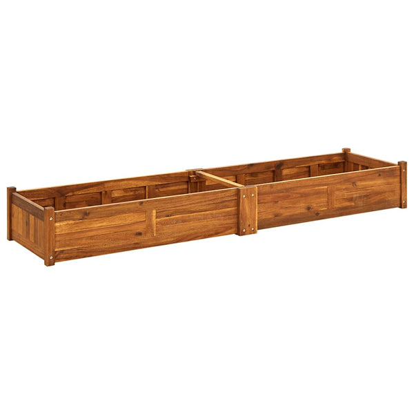 Vidaxl Garden Raised Bed Acacia Wood 200X50x25 Cm Raised Garden Beds
