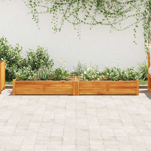 Vidaxl Garden Raised Bed Acacia Wood 200X50x25 Cm Raised Garden Beds