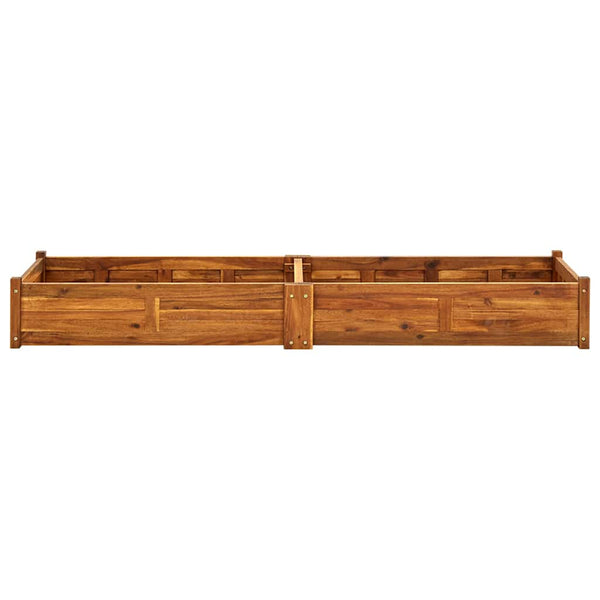 Vidaxl Garden Raised Bed Acacia Wood 200X50x25 Cm Raised Garden Beds