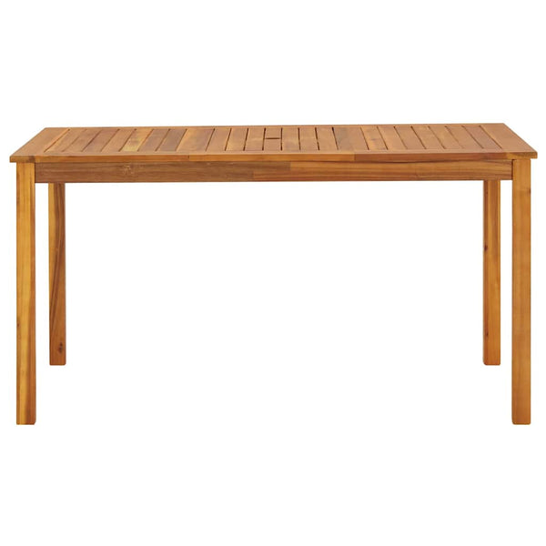 Vidaxl Garden Table 140X80x74 Cm Solid Acacia Wood Patio & Garden Tables