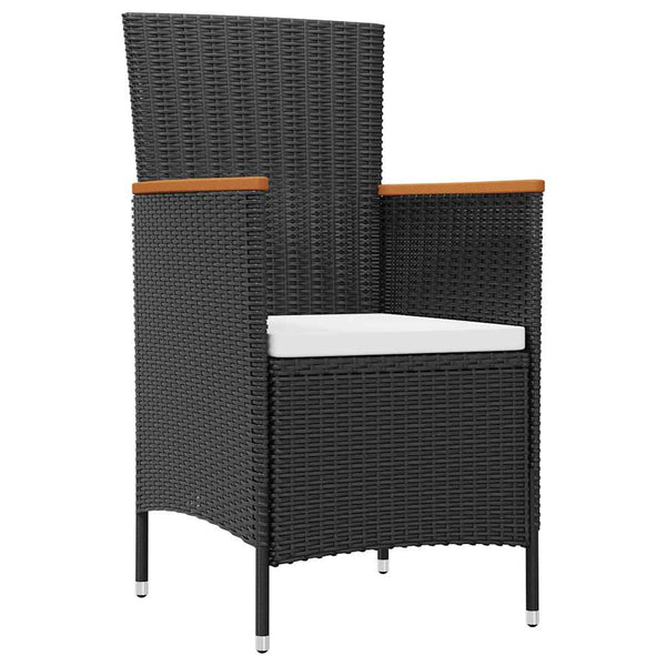 Vidaxl 7 Piece Outdoor Dining Set With Cushions Poly Rattan Outdoor Dining Sets