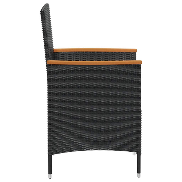 Vidaxl 7 Piece Outdoor Dining Set With Cushions Poly Rattan Outdoor Dining Sets
