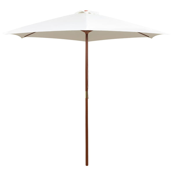 Parasol 270X270 Cm Pole Cream White Patio Umbrellas