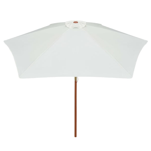 Parasol 270X270 Cm Pole Cream White Patio Umbrellas