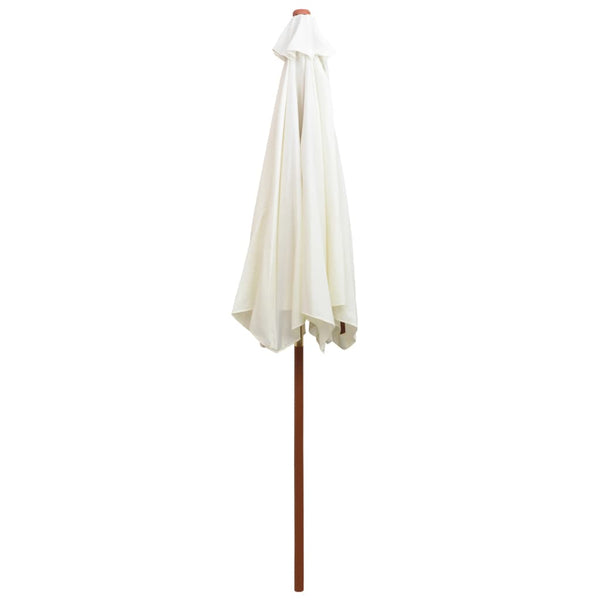 Parasol 270X270 Cm Pole Cream White Patio Umbrellas