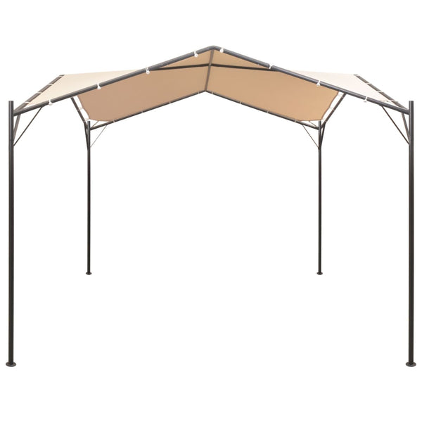 Gazebo Pavilion Tent Canopy 4X4 M Steel Beige