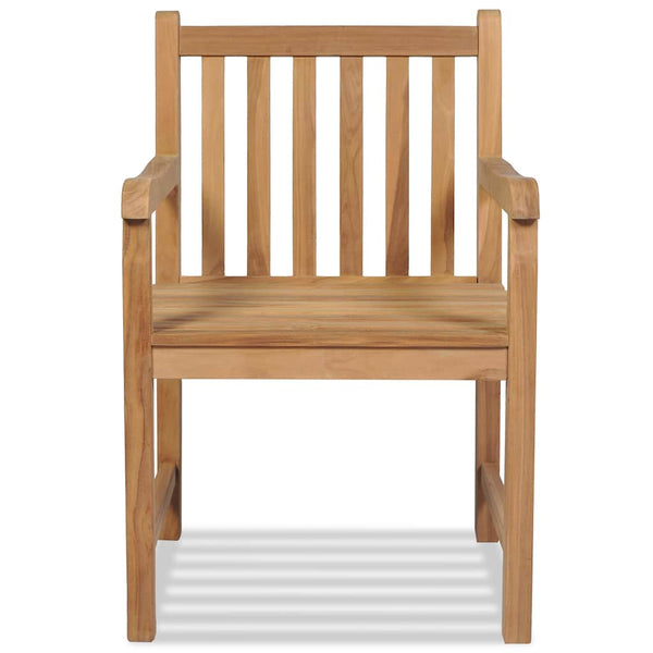 Vidaxl Outdoor Chairs 2 Pcs Solid Teak Wood Patio Chairs