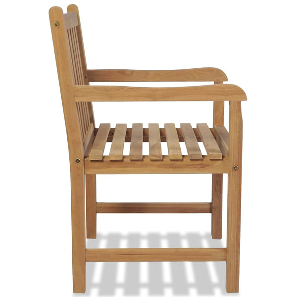 Vidaxl Outdoor Chairs 2 Pcs Solid Teak Wood Patio Chairs