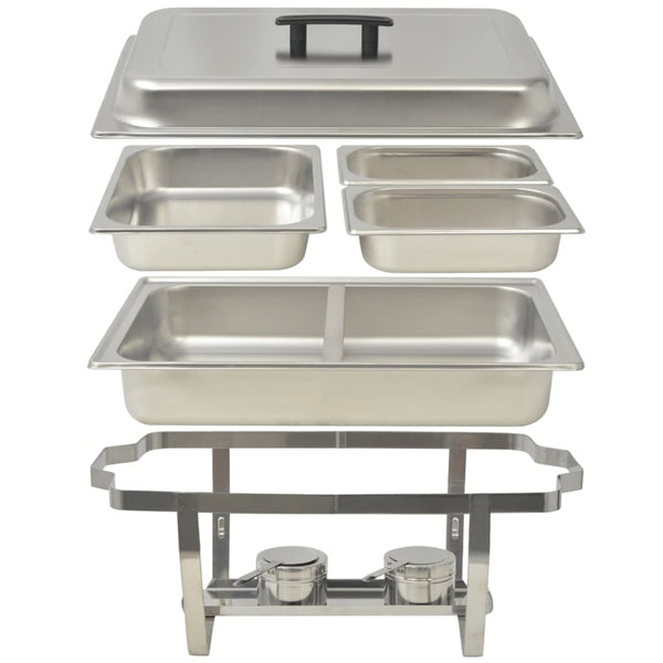 Countertop Food Warmers 3 Piece Chafing Dish Set Stainless Steel