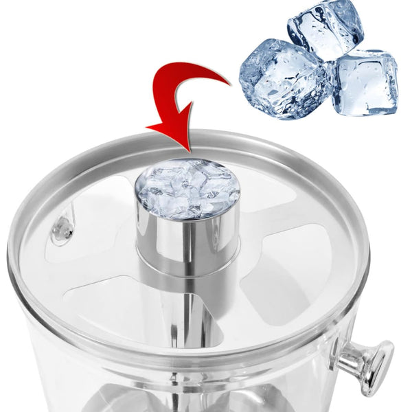 Double Juice Dispenser Stainless Steel 2 X 8 L Dispensers