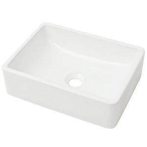 Basin Ceramic White 41X30x12 Cm