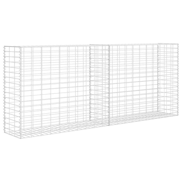Vidaxl Gabion Basket Galvanised Steel 85X30x200 Cm Gabion Baskets
