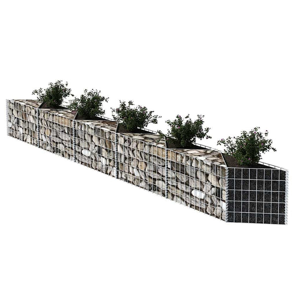 Vidaxl Gabion Basket Galvanised Steel 300X30x50 Cm Fence Panels