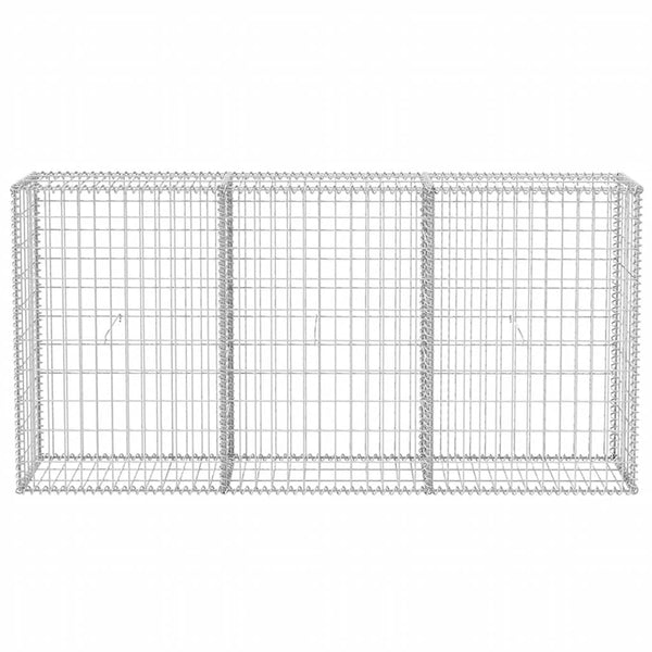 Vidaxl Gabion Basket Galvanised Steel 200X30x100 Cm Fence Panels