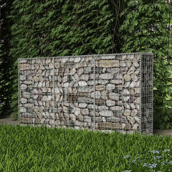 Vidaxl Gabion Basket Galvanised Steel 200X30x100 Cm Fence Panels