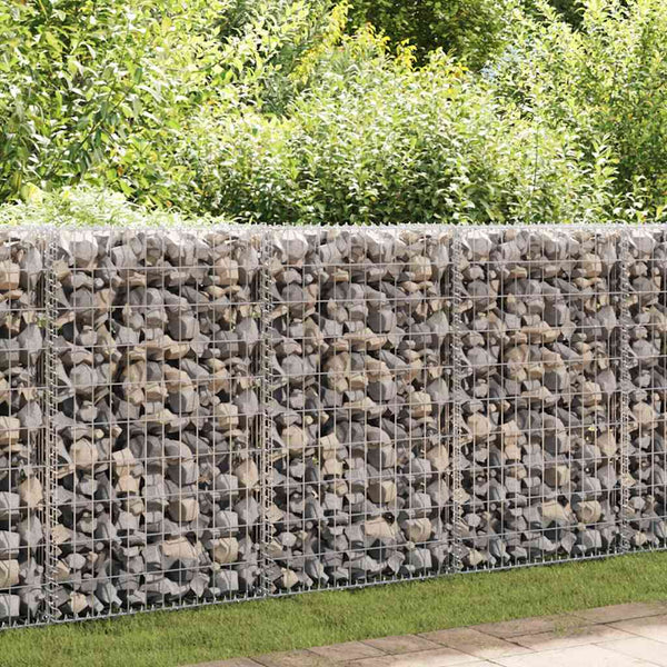 Vidaxl Gabion Basket Galvanised Steel 200X30x100 Cm Fence Panels