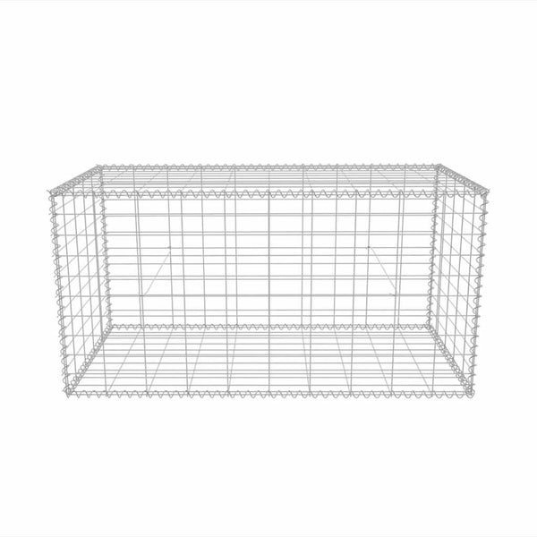 Vidaxl Gabion Basket Galvanised Steel 100X50x50 Cm Fence Panels