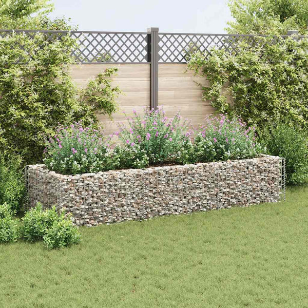 Vidaxl Gabion Raised Bed Steel 270X90x50 Cm Raised Garden Beds