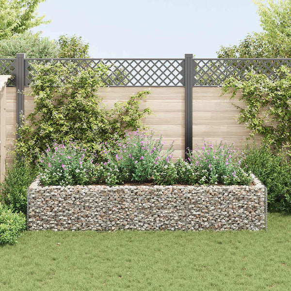 Vidaxl Gabion Raised Bed Steel 270X90x50 Cm Raised Garden Beds
