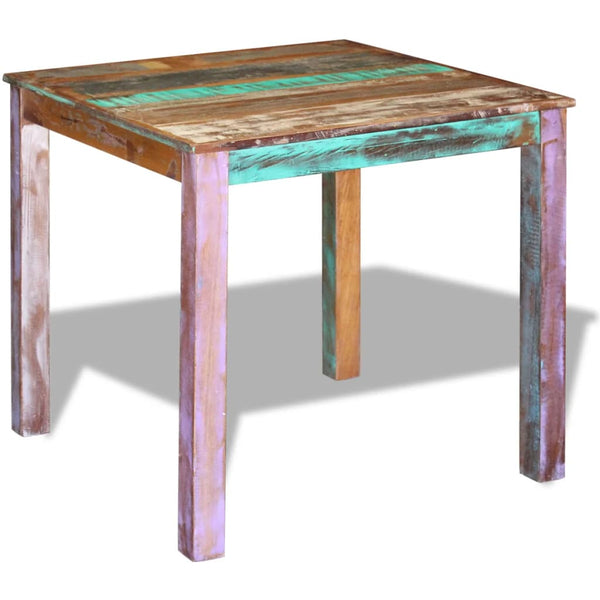 Solid Reclaimed Wood Dining Table Handmade Polished Vintage Style Furniture Dining Tables