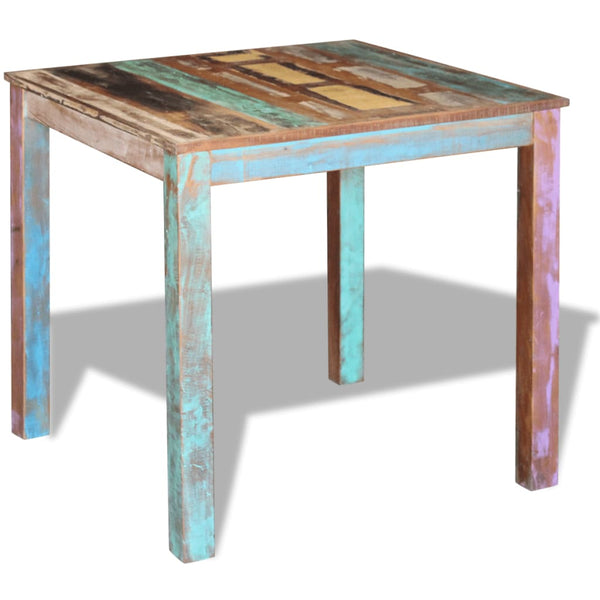 Solid Reclaimed Wood Dining Table Handmade Polished Vintage Style Furniture Dining Tables
