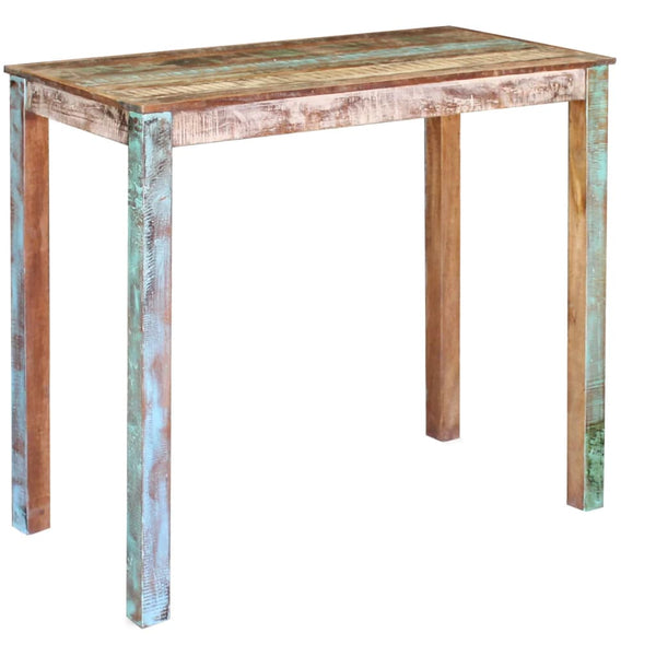 Bar Table Solid Reclaimed Wood 115X60x107 Cm