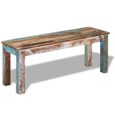 Bench Solid Reclaimed Wood 110X35x45 Cm Benches