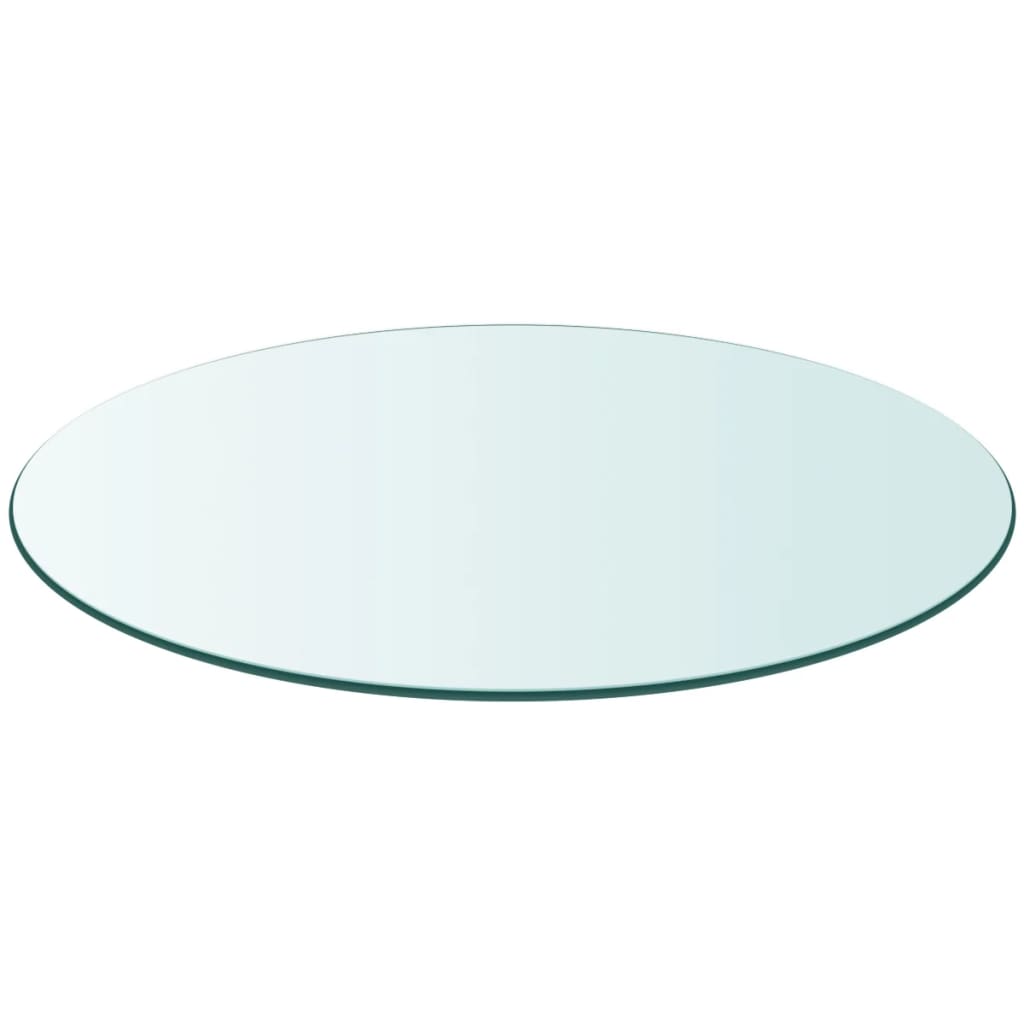 Tables Table Top Tempered Glass Round 400 Mm