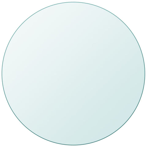 Tempered Glass Table Top Round 500 Millimetre Diameter Furniture Tables