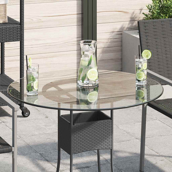 Vidaxl Table Top Tempered Glass Round 700 Mm Tables