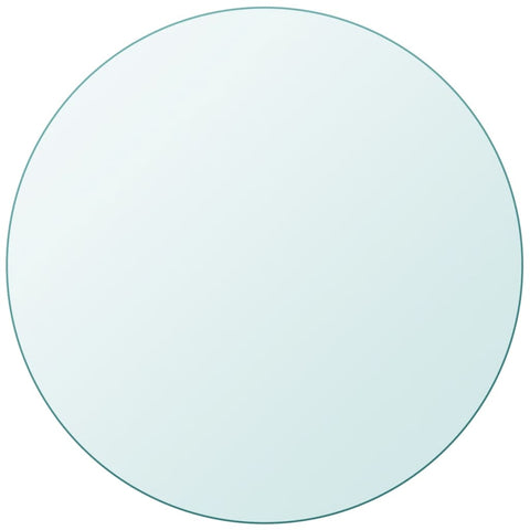 Tempered Glass Table Top Round Durable Transparent Furniture For Home And Garden Tables