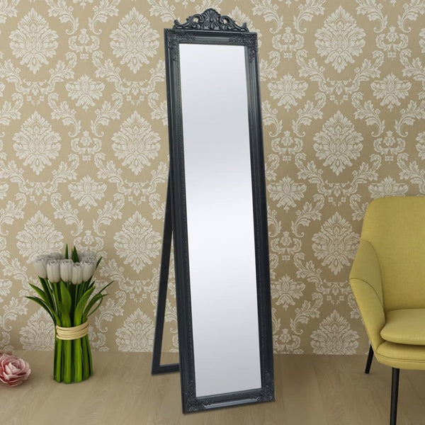 Free-Standing Mirror Baroque Style 160X40 Cm