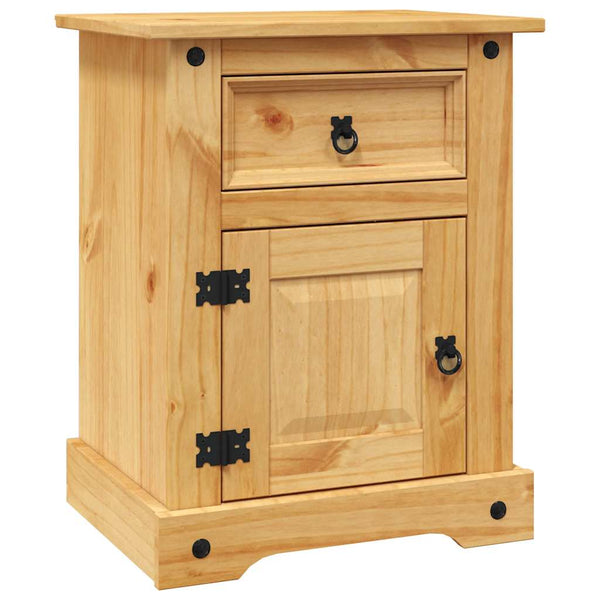 Vidaxl Bedside Cabinet Mexican Pine Corona Range 53X39x66 Cm Bedside Tables