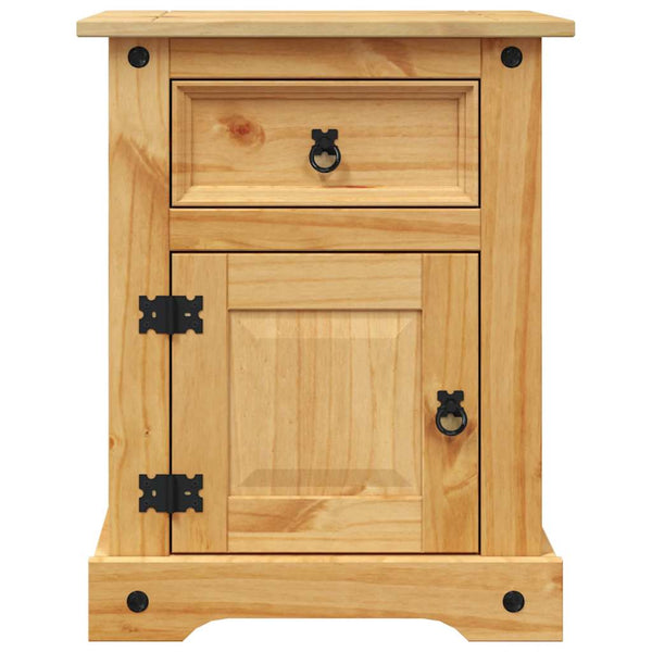 Vidaxl Bedside Cabinet Mexican Pine Corona Range 53X39x66 Cm Bedside Tables