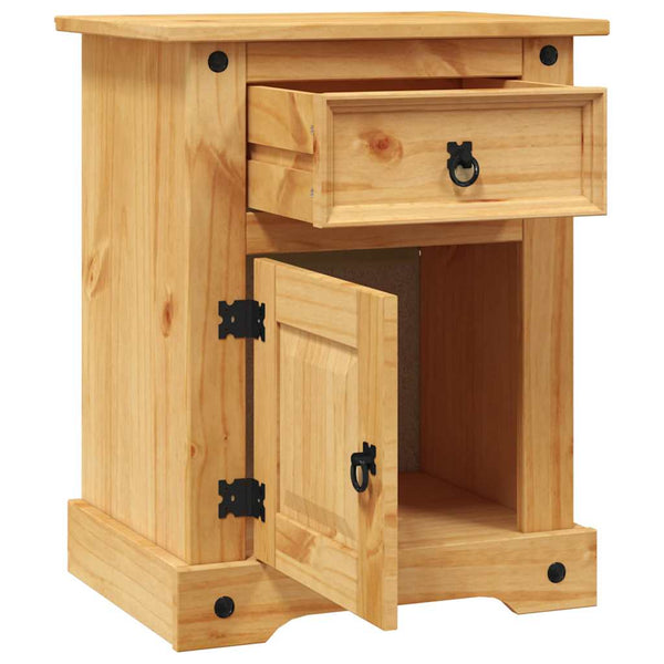 Vidaxl Bedside Cabinet Mexican Pine Corona Range 53X39x66 Cm Bedside Tables