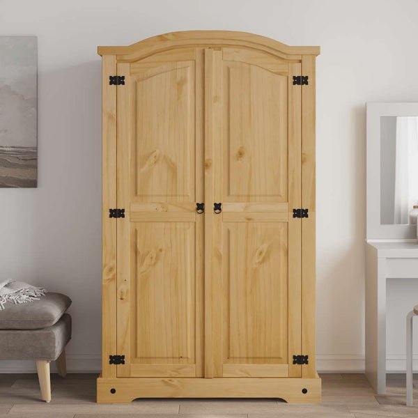 Vidaxl Wardrobe Mexican Pine Corona Range 2 Doors Wardrobes