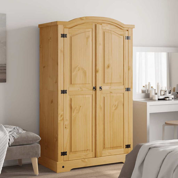 Vidaxl Wardrobe Mexican Pine Corona Range 2 Doors Wardrobes